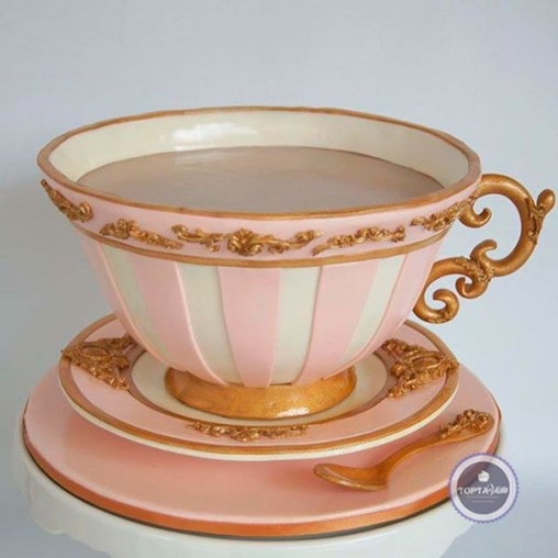 торт для женщин розовая чаша