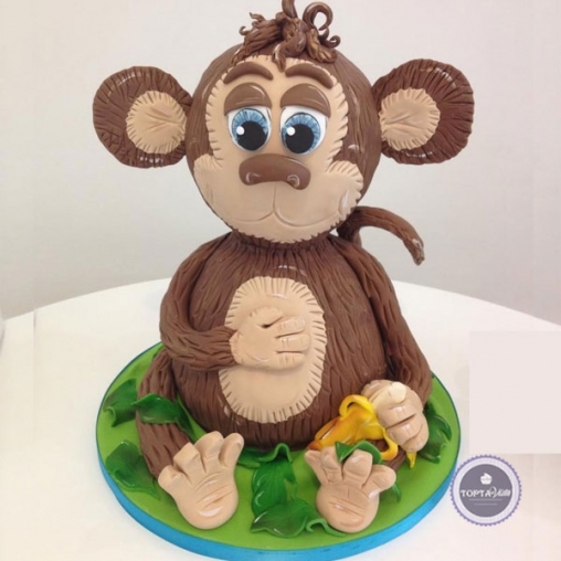 детский торт обезьянка