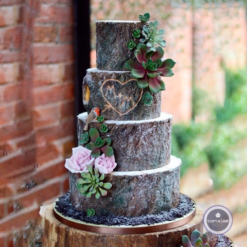 Свадебный торт - Деревянный торт