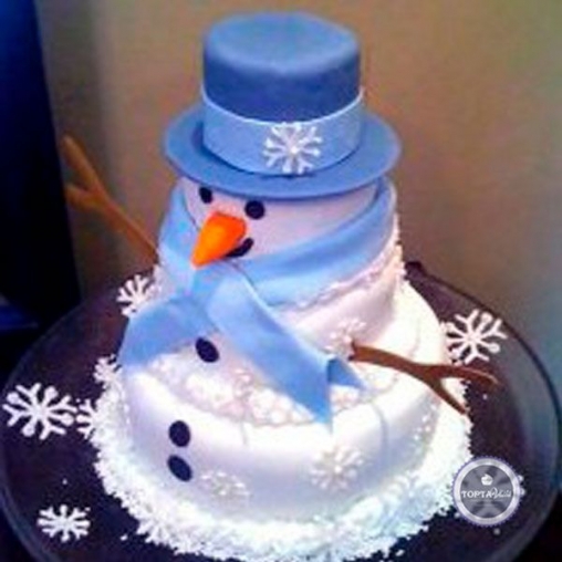 Новогодний торт Синьор снеговик
