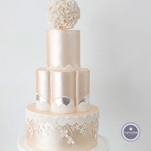 Свадебный торт Белая звезда